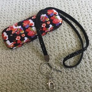 Black jeweled lanyard